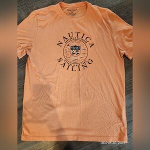 Nautica Men's Orange T-Shirt